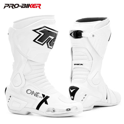 Professional Motorcycle Boots Men Motocross Off Road Racing Boots Wear Resistant Botas Moto Anti-slip Motorcyclist Shoes
