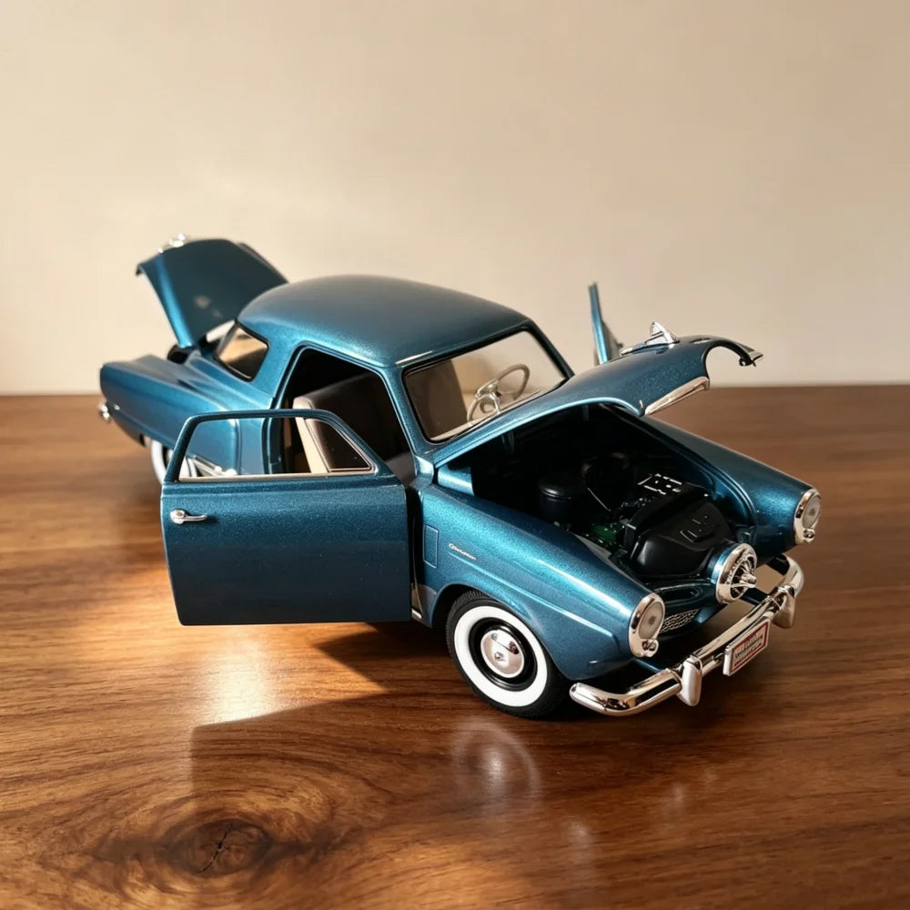 1:18 Scale Diecast Alloy Model 1950 Studebaker Champion Vintage Car with Opening Doors Collection Display Toy for Car Fans