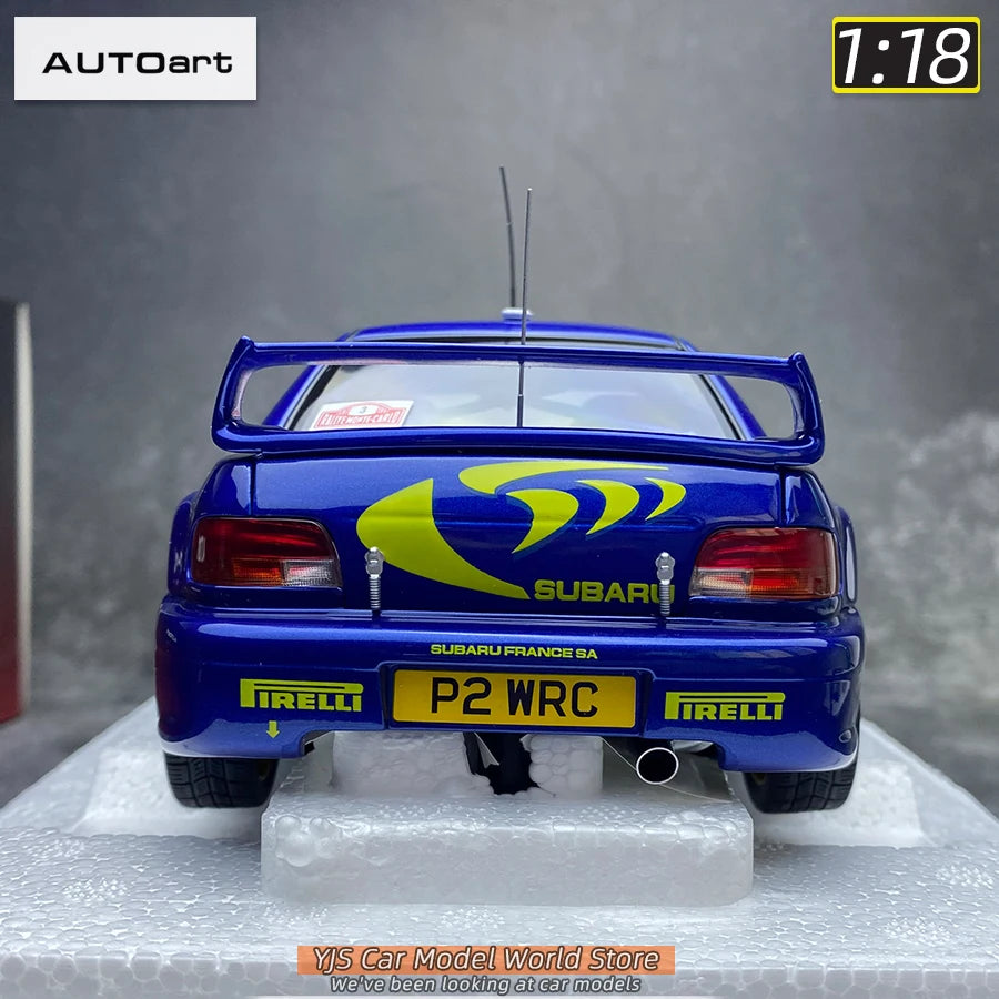 AUTOART Die-cast car model 1/18 Subaru Impreza WRC Rally of Monte Carlo  Static display car models