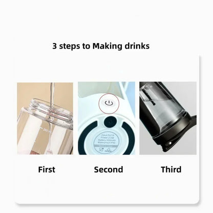 Electric Blenders 450ML Cup Portable Protein Powder Shaker Bottle Mixing Cup Rechargeable Coffee Milk Cup Sports Fitness Kettle