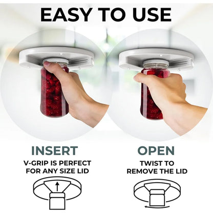 New 1pcs Under Cabinet Jar Openers for Weak Hand Easy Grip,One Handed Gadgets & Bottle Opener Kitchen Tools,Arthritis Jar Opener