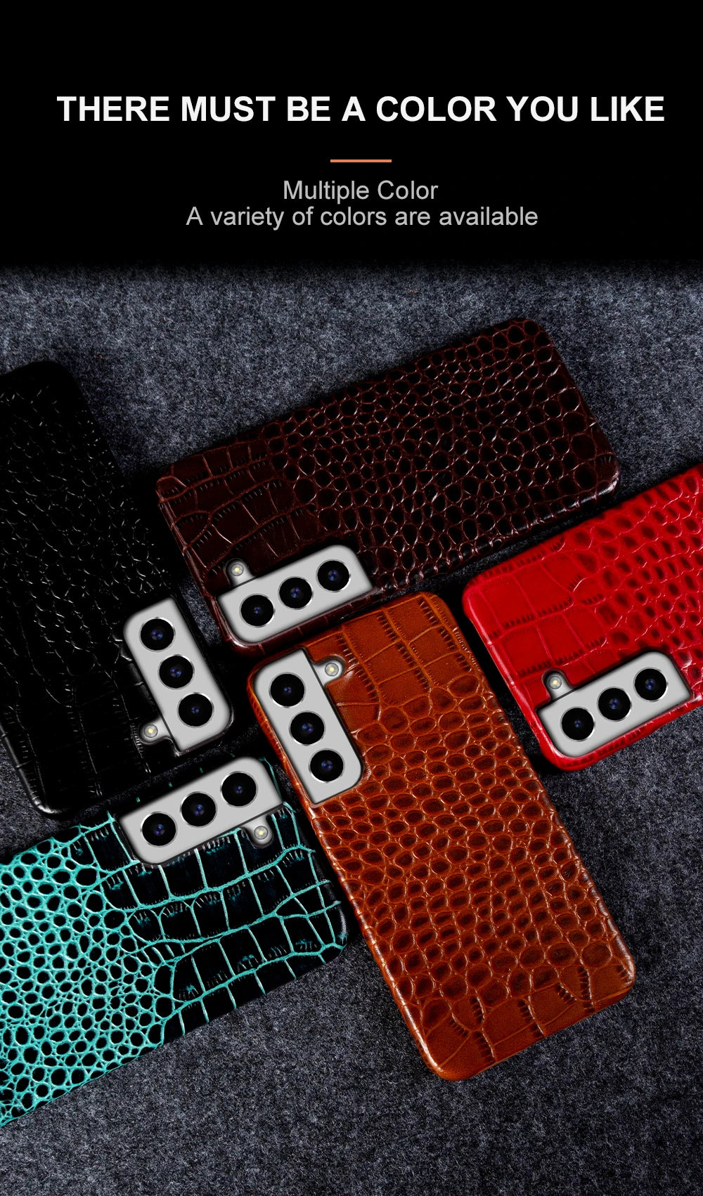 Genuine Leather Case for Samsung Galaxy S22 S23 S21 S20 Ultra Plus S10 Note 20 10 A53 Crocodile Pattern Phone Cover Back Shell