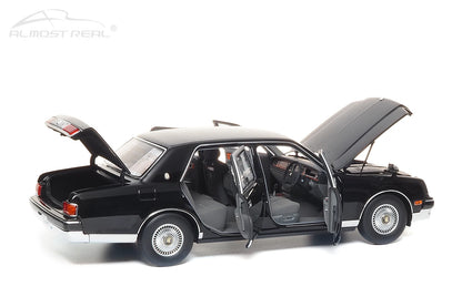 Almost Real Car model 1/18 Toyota Century alloy full open model 1997 black Static collection Collect Holiday gift