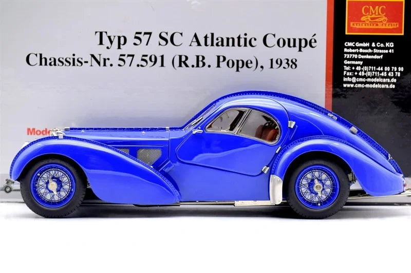CMC 1:18 57SC Atlantic 1938 Simulation Limited Edition All Open Alloy Metal Static Car Model Toy Gift