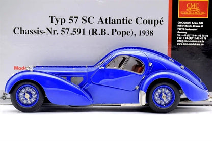 CMC 1:18 57SC Atlantic 1938 Simulation Limited Edition All Open Alloy Metal Static Car Model Toy Gift