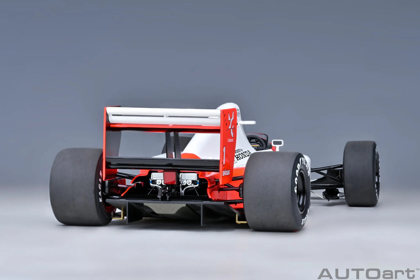 AUTOART New 1/18  Honda MP4/6 1991 #1 (with McLaren logo)  Car model  Send to a friend  Personal collection Static ornament