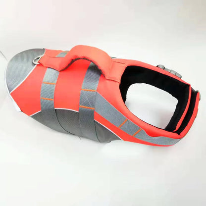 Reflective Dog Life Jacket Adjustable Breathable Pet Safety Vest Enhanced Buoyancy Oxford Cloth Swimming Clothes Beach