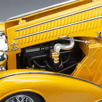1/18 Scale 1939 Horch Convertible Sports Car Simulation Alloy Car Model Static Display Collectible Toy Gift Souvenir Decoration