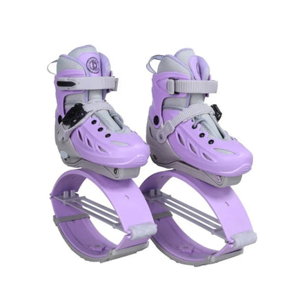 Adjustable Bounce Boots Kangaroo Jumping Shoes, Spring-Loaded Stilt Sneakers for Fitness & Outdoor Sports