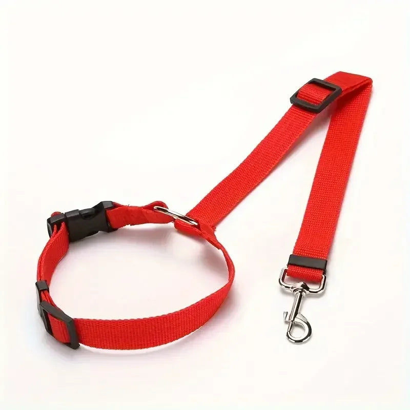 Pet Dog and Cat Seat Belt Car Headrest Restraint Adjustable Safety Rope Car Seat Belt Dog Accessories for Small Dogs (1Pc)