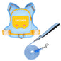 Dog Cat Harness and Leash Set, Reflective Adjustable Pet Vest with Backpack  for Small Medium dogs
