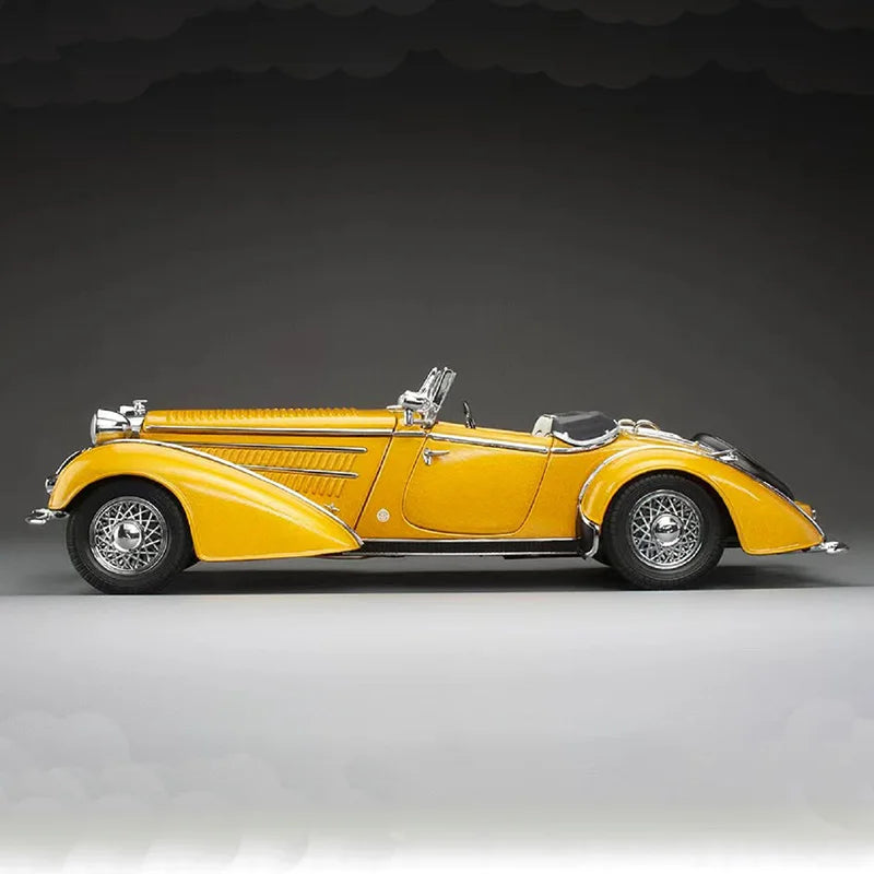 1/18 Scale 1939 Horch Convertible Sports Car Simulation Alloy Car Model Static Display Collectible Toy Gift Souvenir Decoration