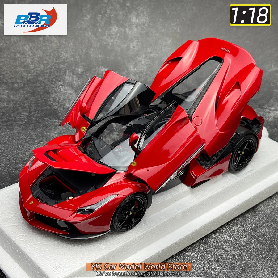 BBR MODELS 1/18 LaFerr sports car red metal static display car model collection Diecast model