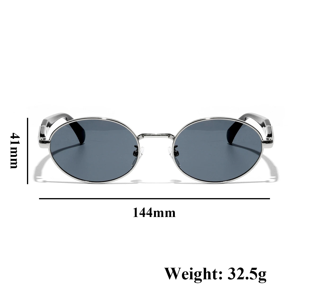 Ruiao 2026 Fashion Oval Sunglasses for Women Luxury Designer Metal Frame UV400 Sun Protection Shades Brand New Arrival Eyewear