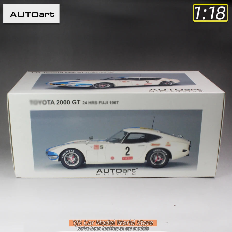 Autoart diecast model 1/18 2000 GT 1967 #2 Static Ornament Holiday Gift collection