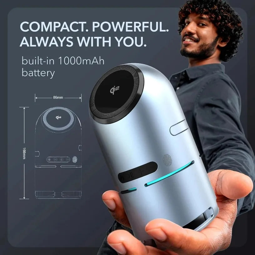 Bluetooth Speaker Magnetic Wireless Charger Station with Auto-Rotating for iPhone 17 16 15 14 13 12 Pro Max Apple Watch AirPods