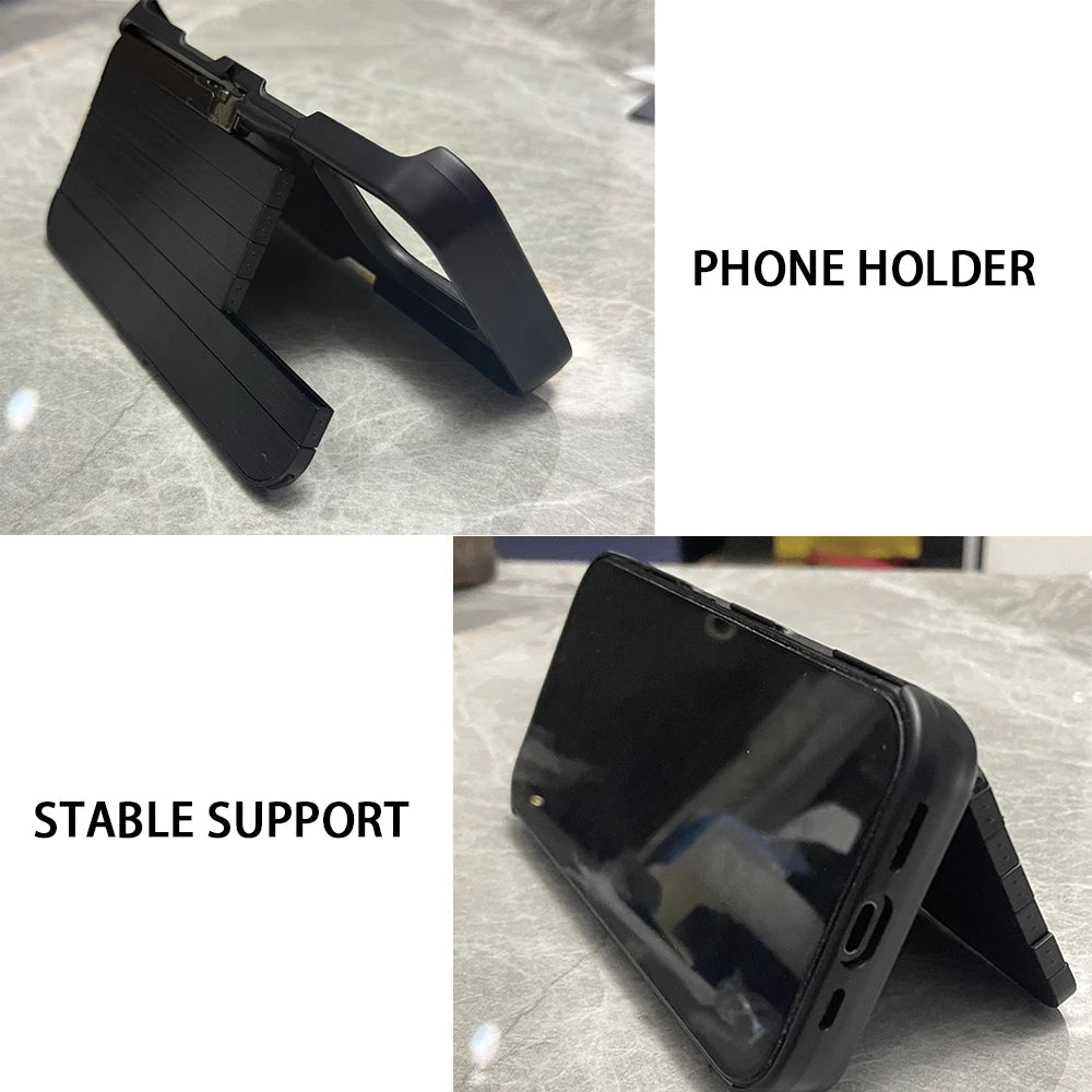 Multi-functional Case For iPhone 15 16 Pro/ProMax 60cm Built-In Selfie Stick For Bluetooth Connection Shockproof Cover Holder