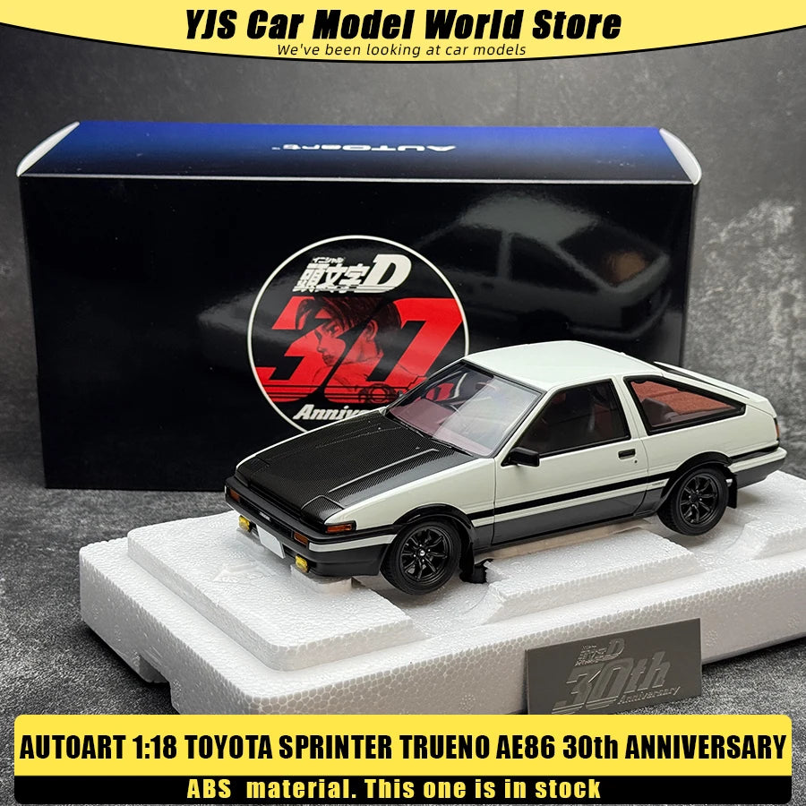 AUTOART 1:18 TOYOTA SPRINTER TRUENO AE86 30th ANNIVERSARY car model Static alloy car model collection gift