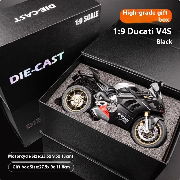 Boutique Boxed 1:9 Kawasaki H2R V4S Motorcycle Model Simulation Alloy Motorcycle Figure Gift