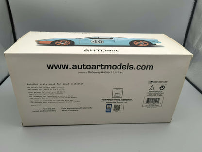 Autoart 1:18 GT40 No.40 Simulation Limited Edition All Open Alloy Metal Static Car Model Toy Gift
