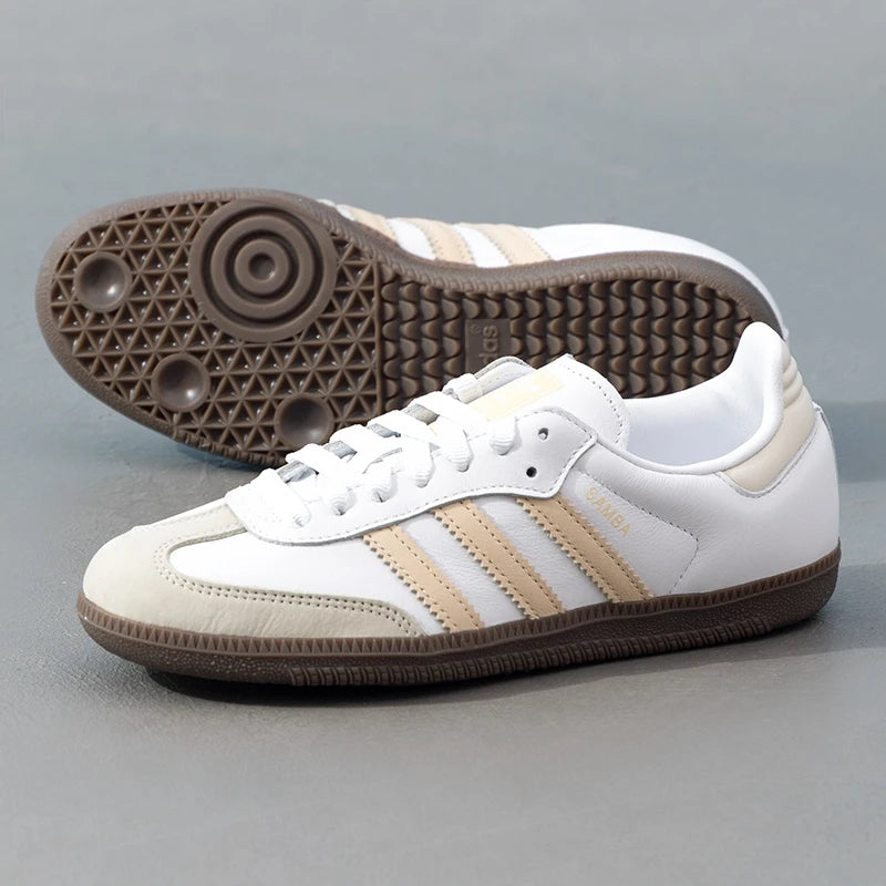 Adidas Originals Samba Women's Sneakers Retro Trendy Fashion T-Toe Shoes Low-Top Lightweight Casual Shoes Jh7300
