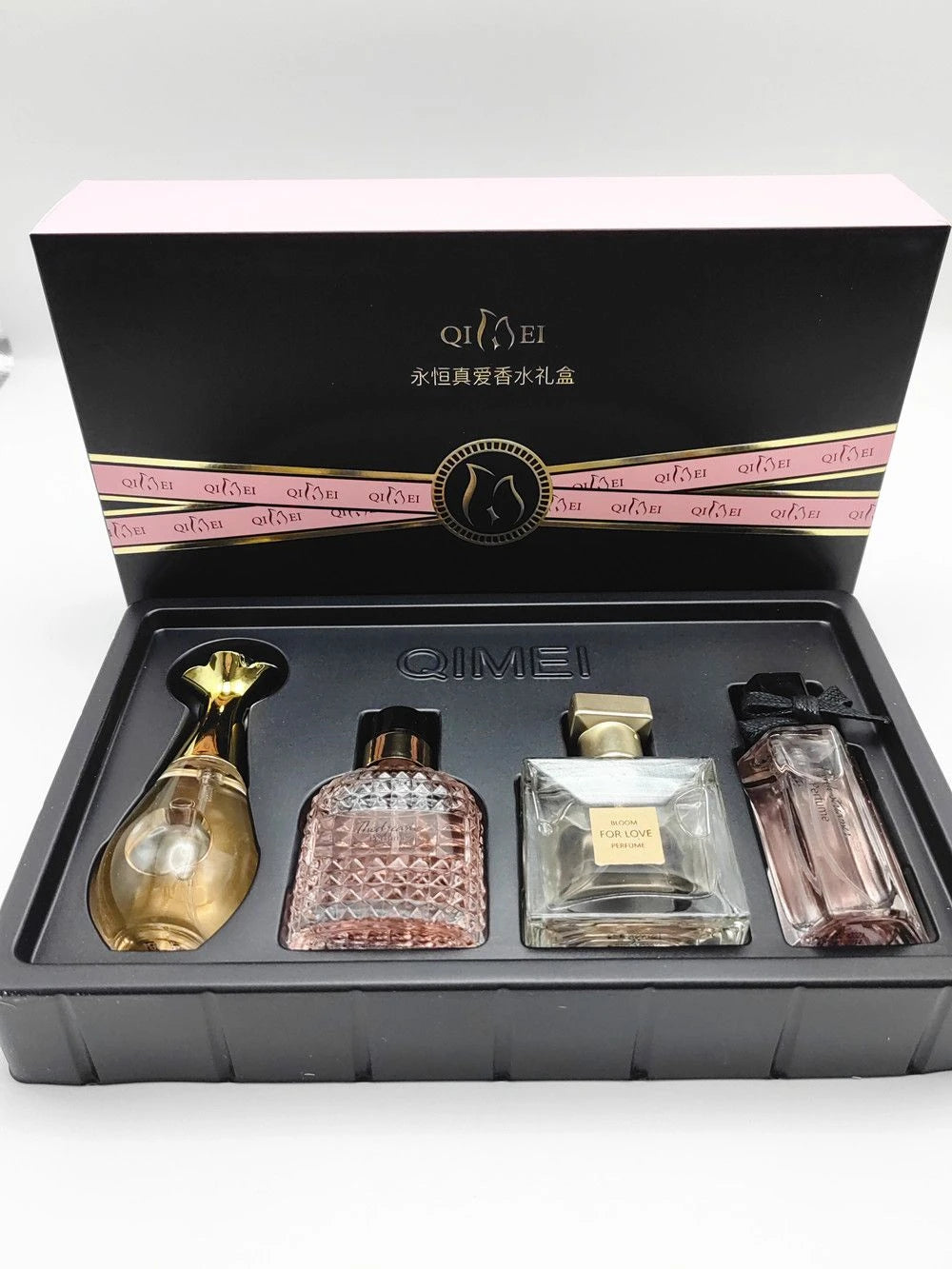 Luxury Brand Perfume Women Eau De Parfum Femme Gift Box 4Pcs Set 100ml Perfumes De Mujer Fresh Natural Floral Fruity Scent Spray