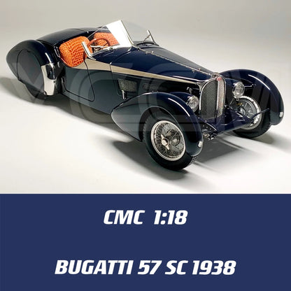 CMC 1:18 57SC 1938 Convertible Simulation Limited Edition All Open Alloy Metal Static Car Model Toy Gift