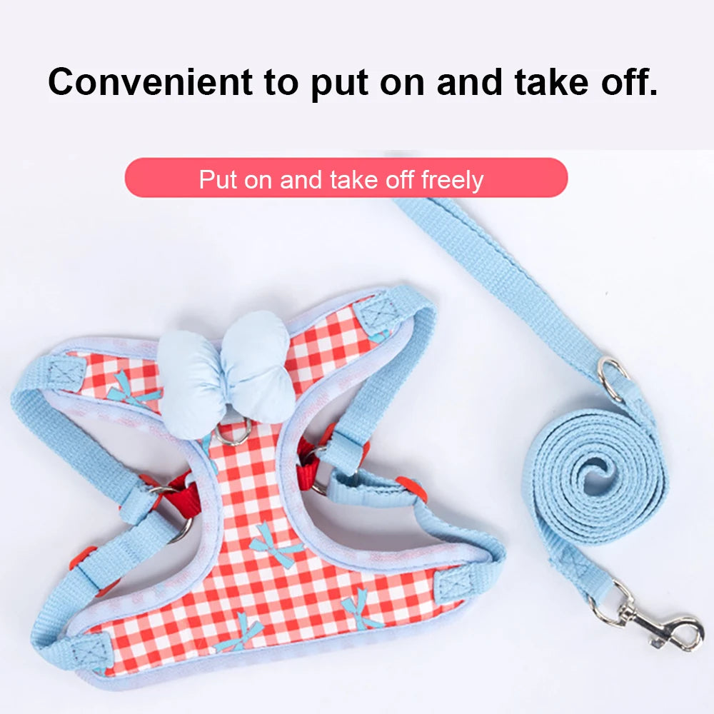 New Dog Harness  Air Cushion Breathable Soft Mesh Cat Vest Adjustable No-Pull Pet Harness for  Small Medium Large Dogs Puppies