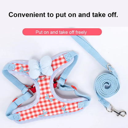 New Dog Harness  Air Cushion Breathable Soft Mesh Cat Vest Adjustable No-Pull Pet Harness for  Small Medium Large Dogs Puppies