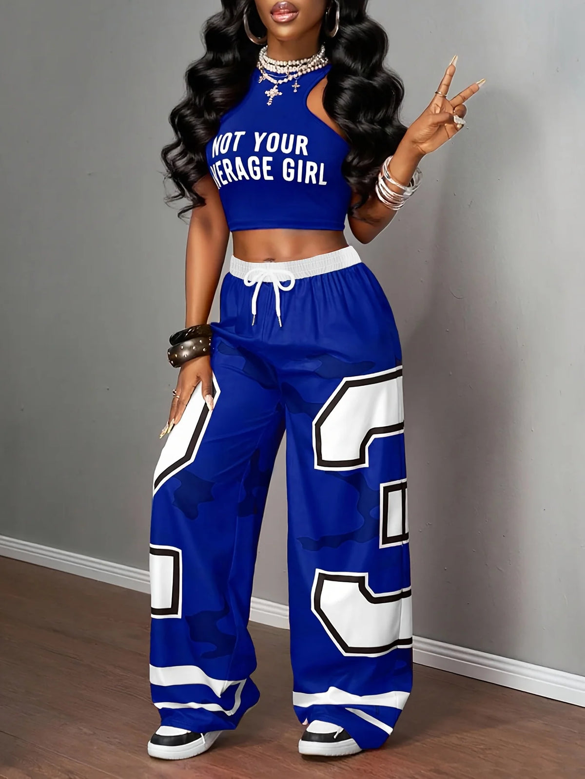 Women's Red Camo Number Graphic Pants 2026 Men's New Wide Leg Elastic Waist TrousersKids's Casual Summer Streetwear Pants