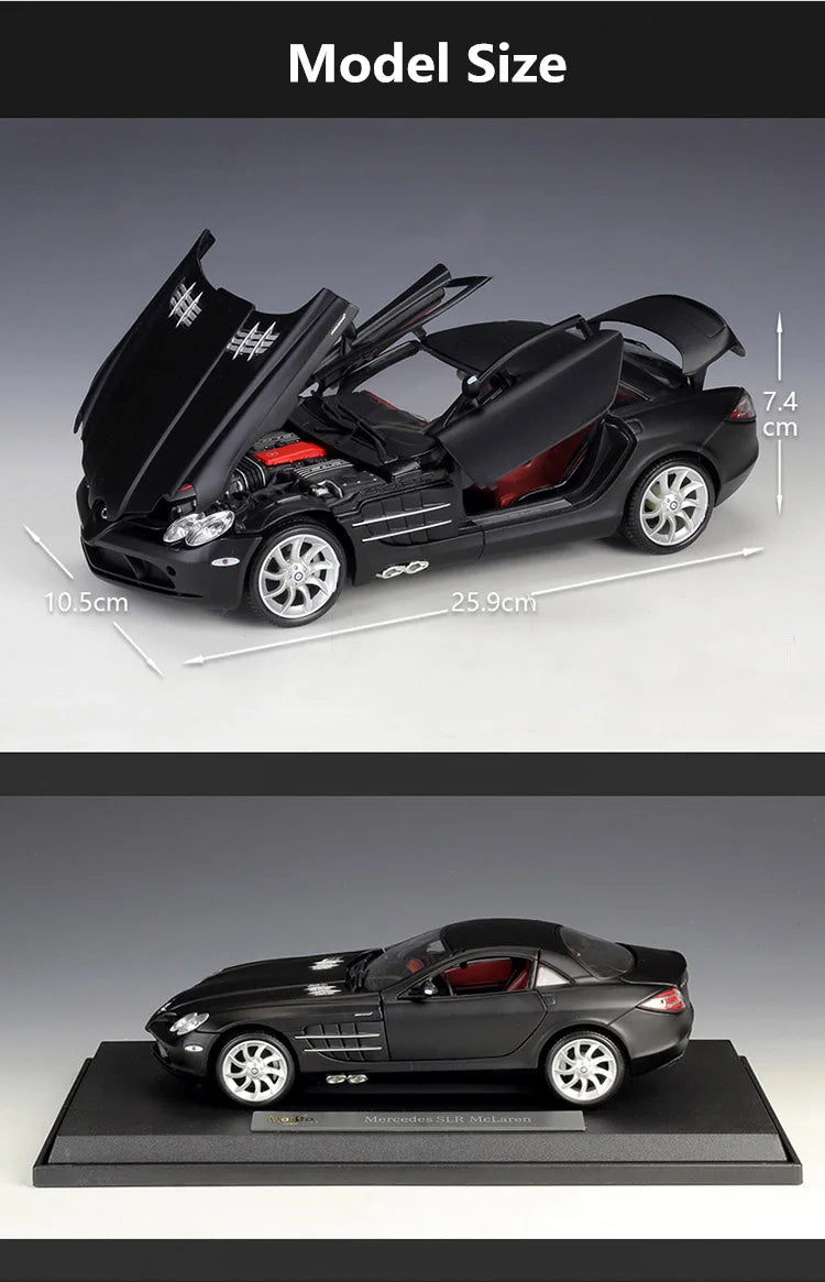 Mercedes-Benz SLR McLaren 1:18 Alloy Car Model Diecasts Metal Toy Sports Car Model Simulation Collection Gifts