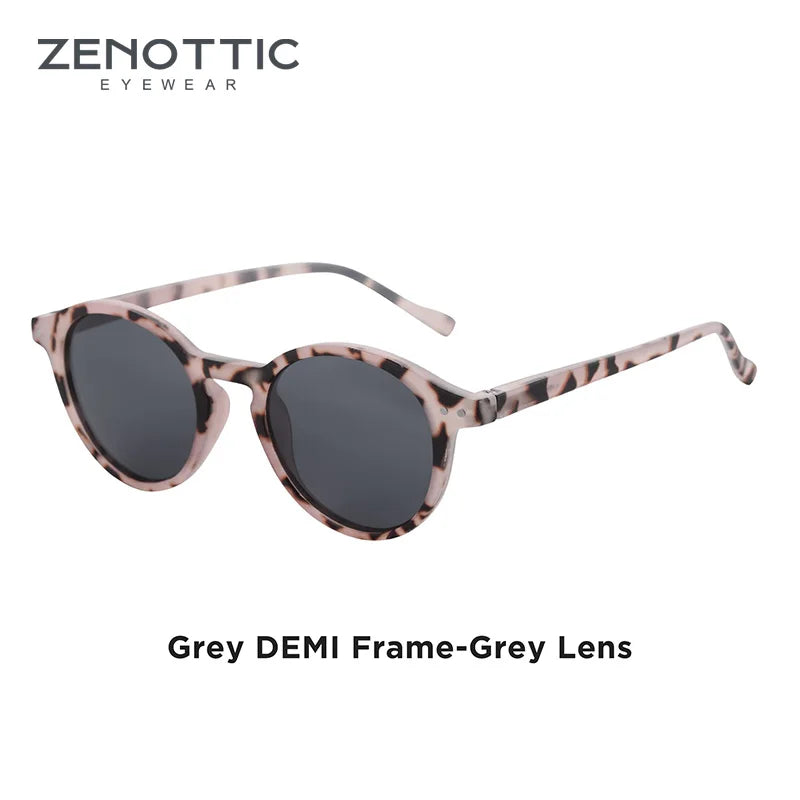 ZENOTTIC (S Size) Retro Circular Polarized Sunglasses 2026 Men Women Vintage Small Round Sun Glasses UV400 Goggles Shades