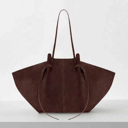 Custom Name Initials Large Capacity Faux Suede Tote Bags For Women Luxury Designer Handbags Purses New In Underarm Shoulder
