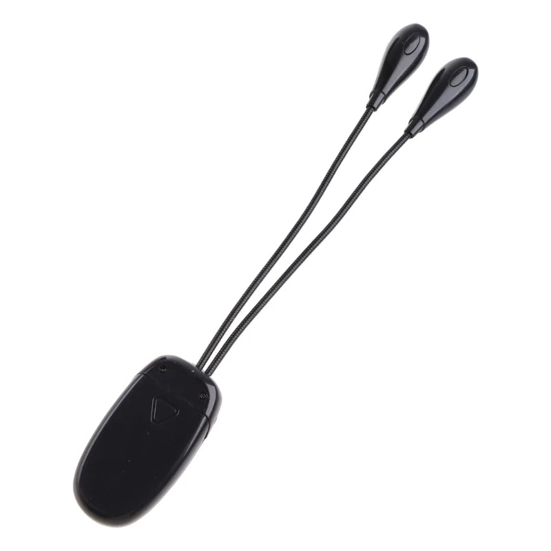 LED Reading Lamp Flexible Book Music Lamp Reading Light Student Dormitory Light with Clip Battery Power for Book Reading