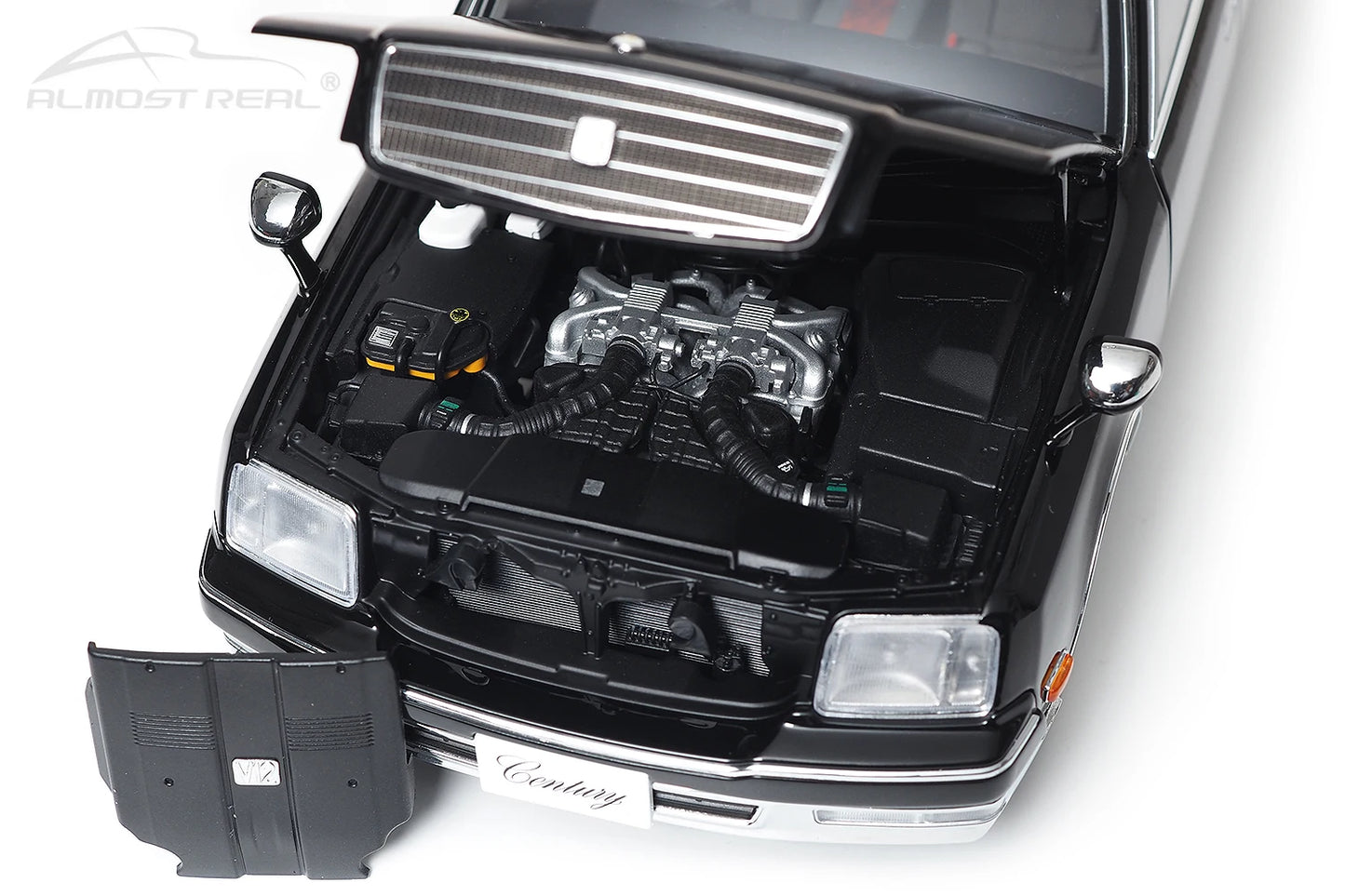 Almost Real Car model 1/18 Toyota Century alloy full open model 1997 black Static collection Collect Holiday gift