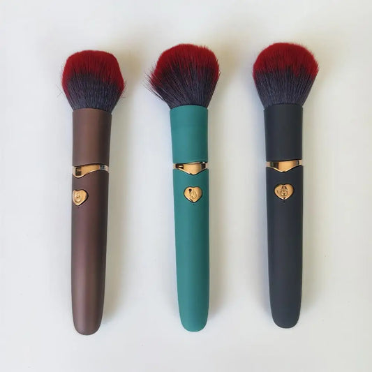 Electric Makeup Brush, USB Rechargeable Cosmetic Brush 10 Gear Vibration Makeup Brush For Liquid Powder Blusher Concealer