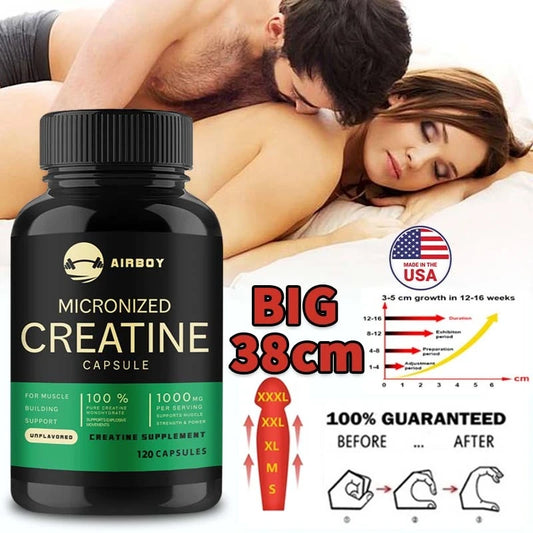 Micronized Creatine - Suitable for Muscle, Strength, Energy, and Recovery, Improve Athletic Performance