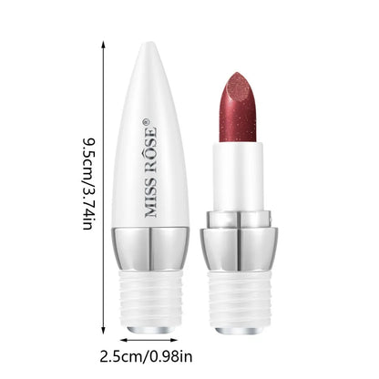 6-Color Matte Moisturizing Lipstick Without Filling Cup Long Hanging Velvet Finish Smooth Matte Lip Color Waterproof
