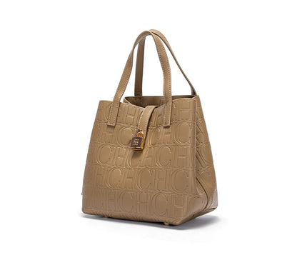 CH Classic Simple Solid Color Women's New Large Capacity Handbag Letter Element Women's Handbag