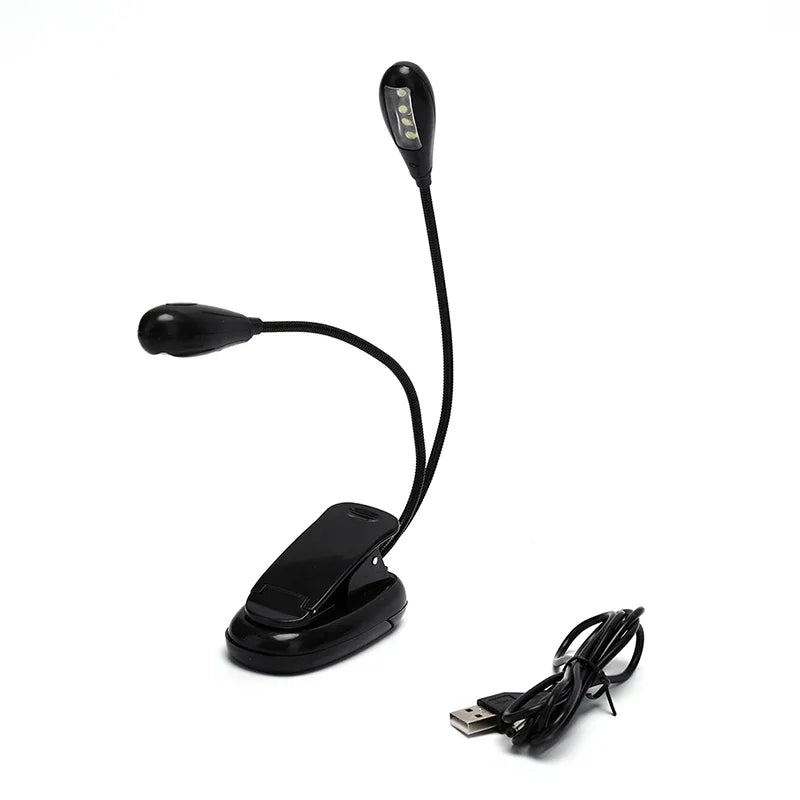 Mini led Book Night Light table lamp eye protection adjustable clip-on desk lamp battery powered flexible study bedroom reading