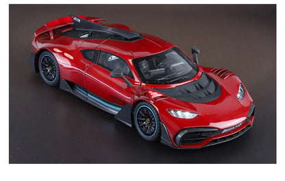 Large 1/18 alloy die-cast AMG-ONE sports car model simulation sound and light adult collection gift