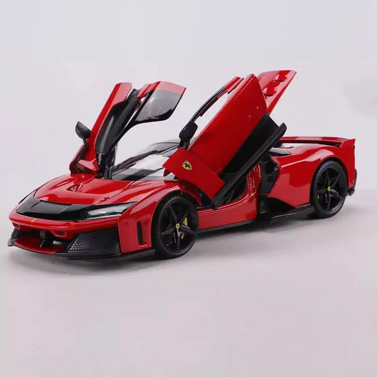 Bburago 1:18 Ferrari F80 Hardcover Full Open Model  Simulation Alloy Miniature Die-Casting Model Custom Gifts