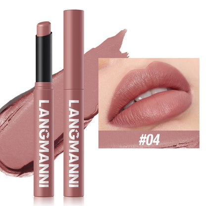 Matte Lipstick Non-Stick Cup Long-Lasting Velvet Finish Lipstick Pen  Smooth Matte Lip Color Waterproof Non-Fading -12 Colors