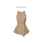 Parkyeon Women's Sleeveless Vest Top Summer Casual Wear with Jeans Set Waist-Cinching Design Comfortable Loose Fit Fashionable