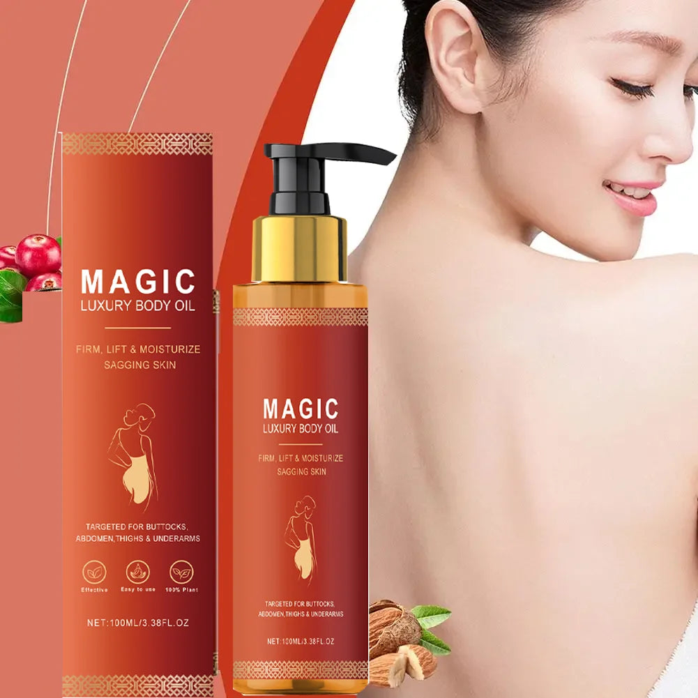 Firming Body Oil for Glowing Skin Repair Smooth Anti Cellulite Lifting Tighten Lightening Improve Dry Moisturizing Massage Care