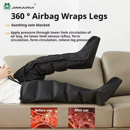 Air Pressure Leg Massager Foot Massage Boots Kneading Squeeze Deep Relaxation Calf With Remote Control