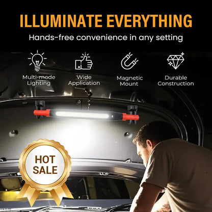 Magnetic & Rechargeable LED Work Light 3 Lighting Modes Auto Repair Light Super Bright Magnetic Car Work Lights Free Adjustment