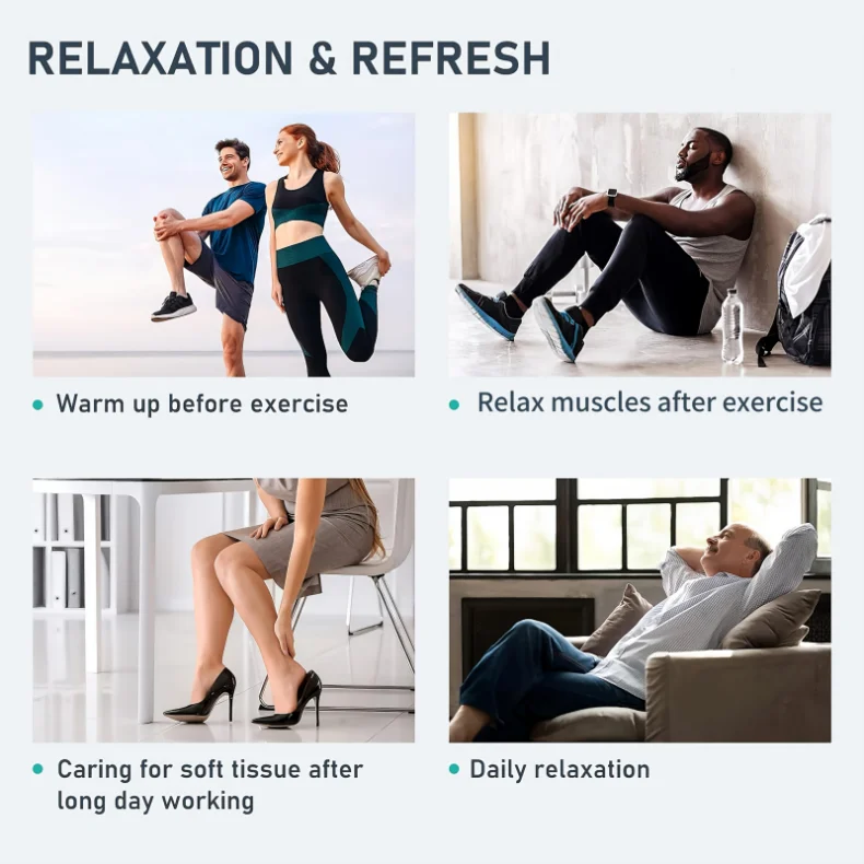 Air Pressure Leg Massager Foot Massage Boots Kneading Squeeze Deep Relaxation Calf With Remote Control