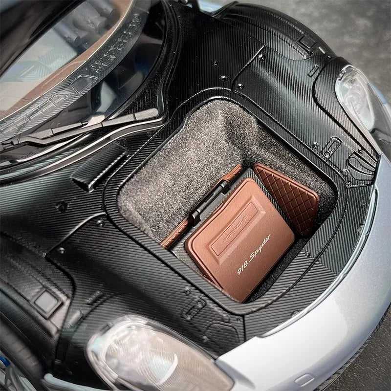AUTOART car model simulation 1/18 Porsche 918 Car Model alloy room ornament display cars model boy collection christmas gift