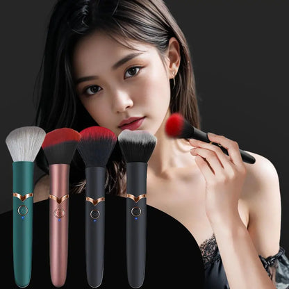 2 In 1 Electric Multi-Function Soft Fluffy Portable Foundation Brush Vibration Makeup Brush Rechargeable Detail Makeup Tools ﻿